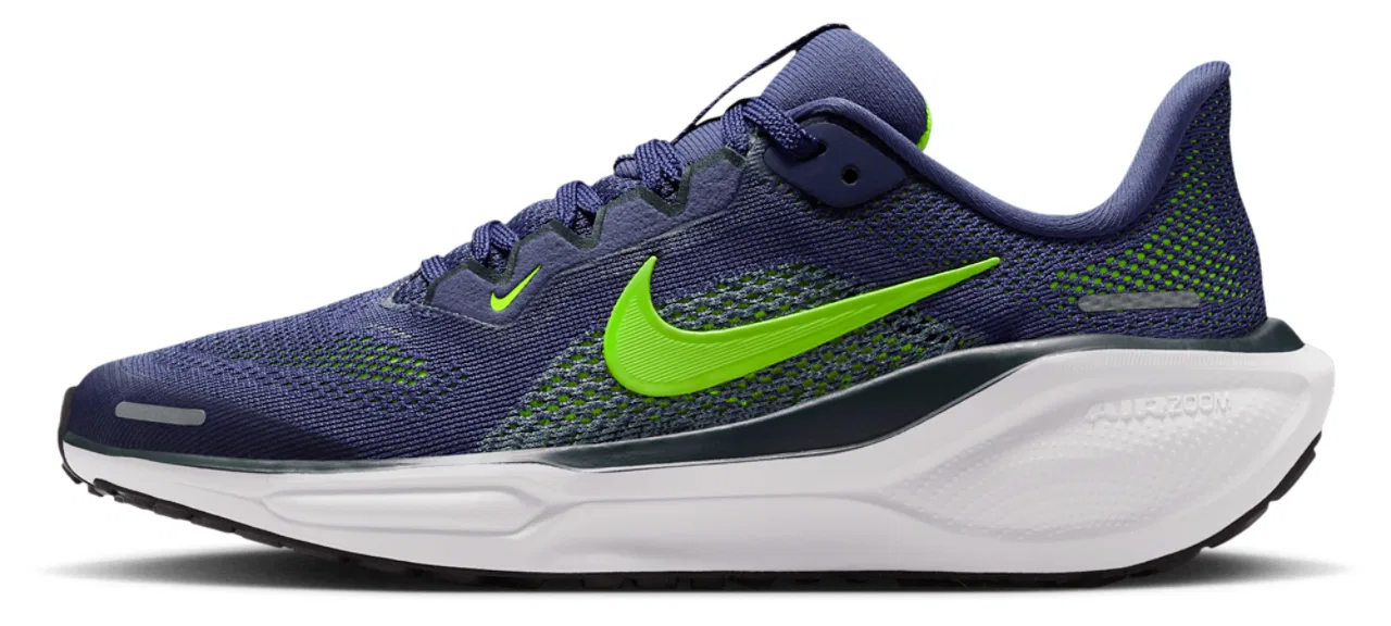 Кроссовки для мальчиков Air Zoom Pegasus 41 Nike, цвет Sanded Purple/Volt/Seaweed — фото 2