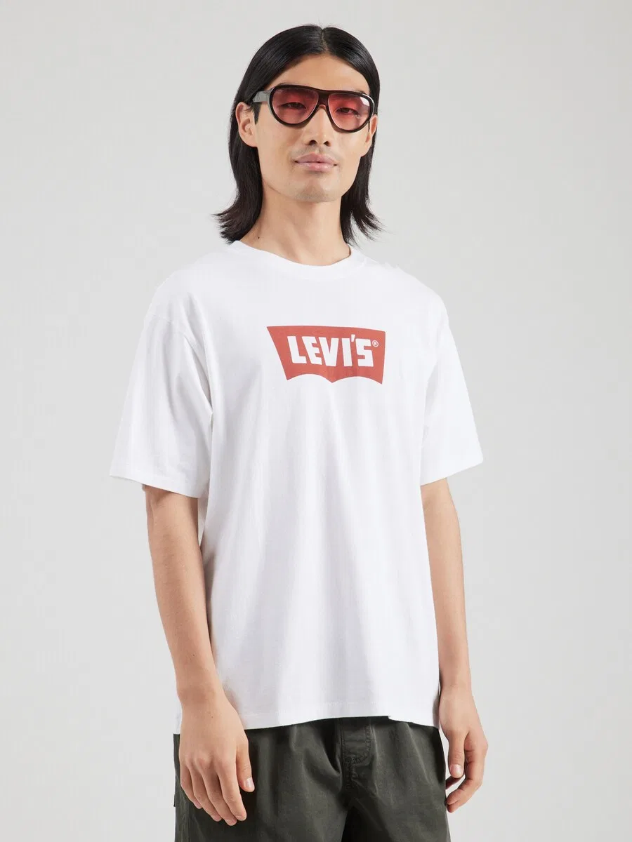 Футболка LEVI'S 'Vintage Batwing Graphic Tee' белого цвета — фото 3