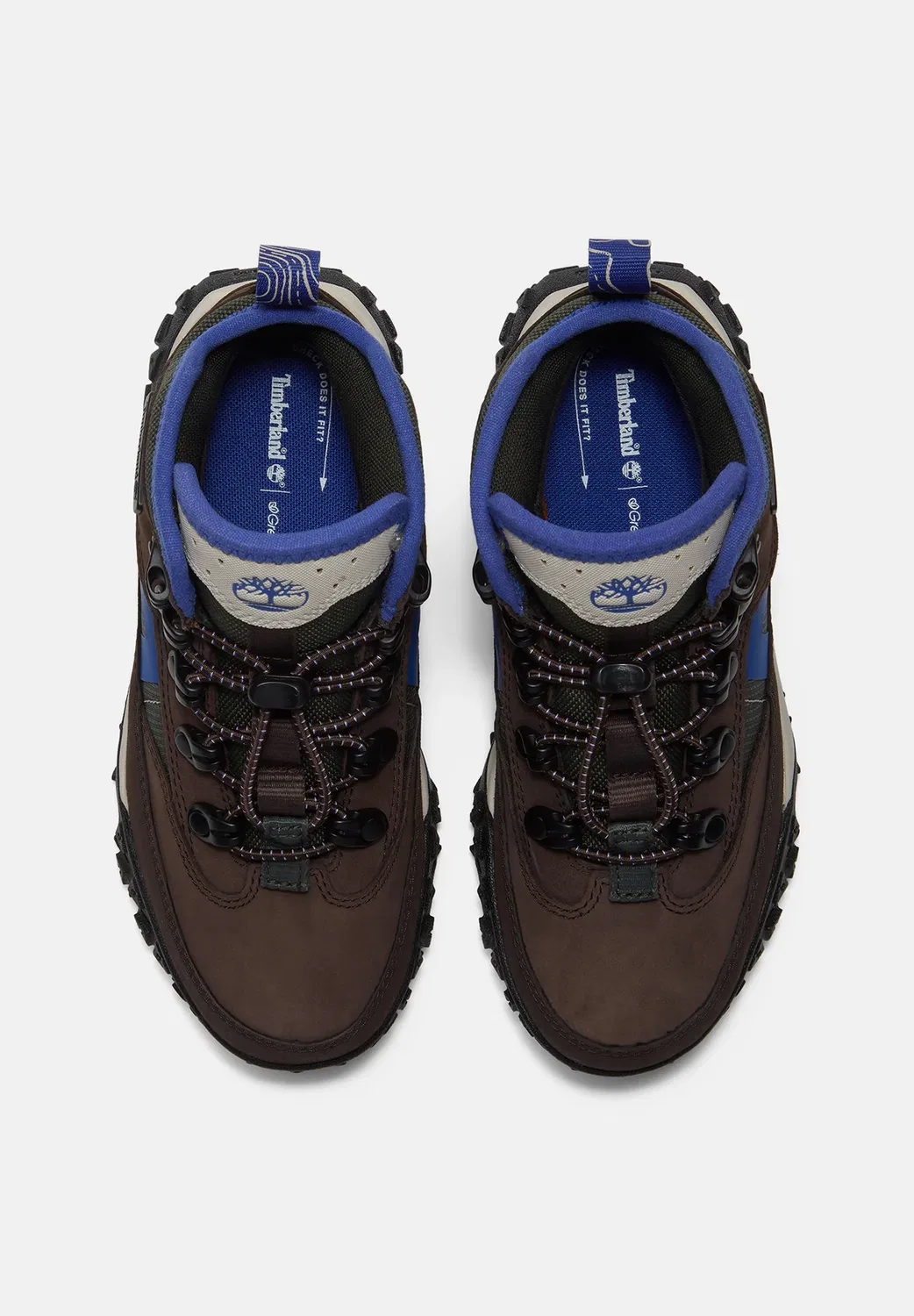 Ботинки средней высоты с эластичным шнурком - ботильоны на шнуровке Timberland, Dark Brown — фото 3