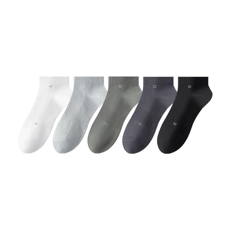 Детские носки-лодочки MADALLO, Silver Frost Light Gray+Deep Sea Blue+Smoky Ink Dark Gray — фото 3