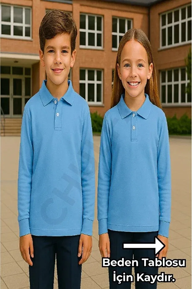 Детские свитшот для девочек с длинным рукавом Chulfa, Light Blue