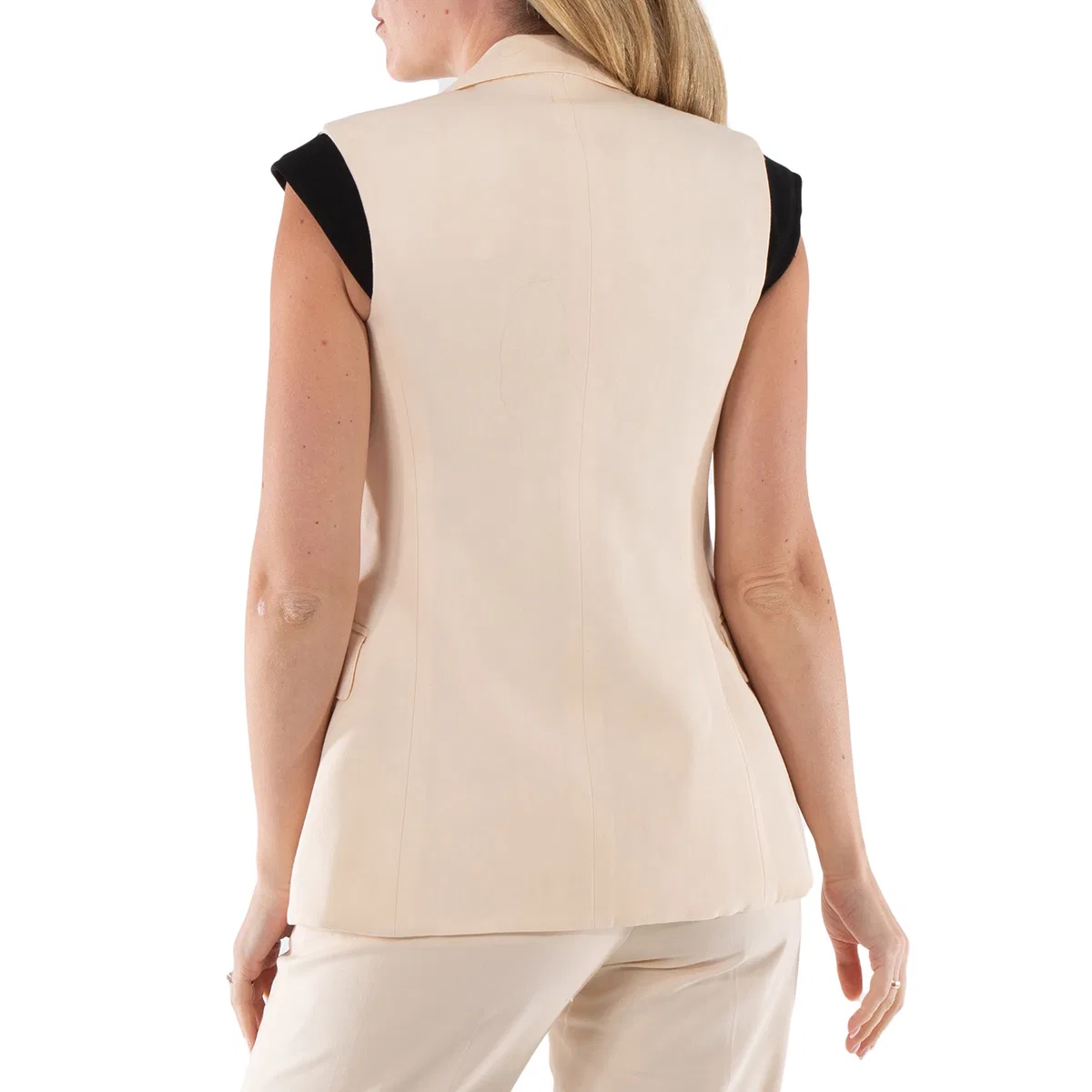 Жилет женский шерстяной Aurelie Burberry, Buttermilk Beige — фото 3