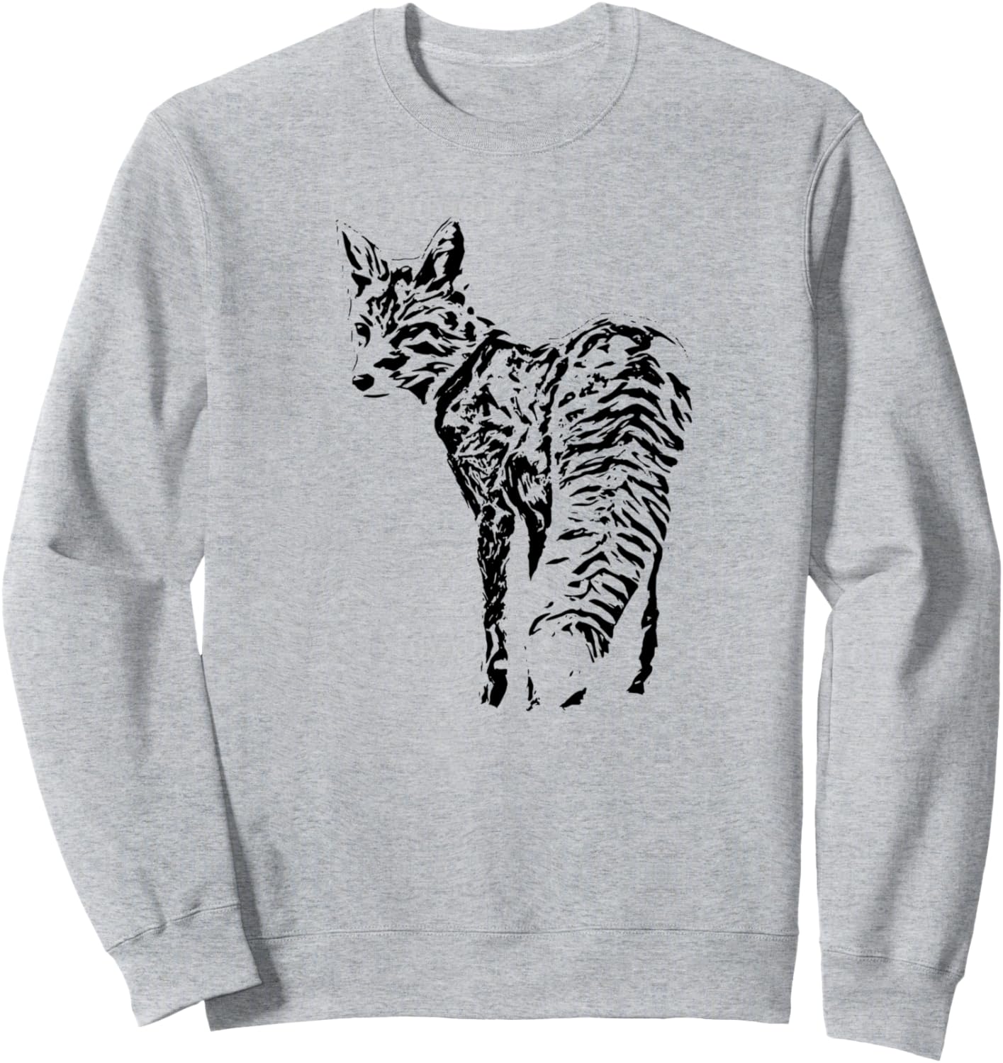 

Толстовка с изображением лисы Fox - Gifts For Women, Girls, Kids, Boys, And Men, серый