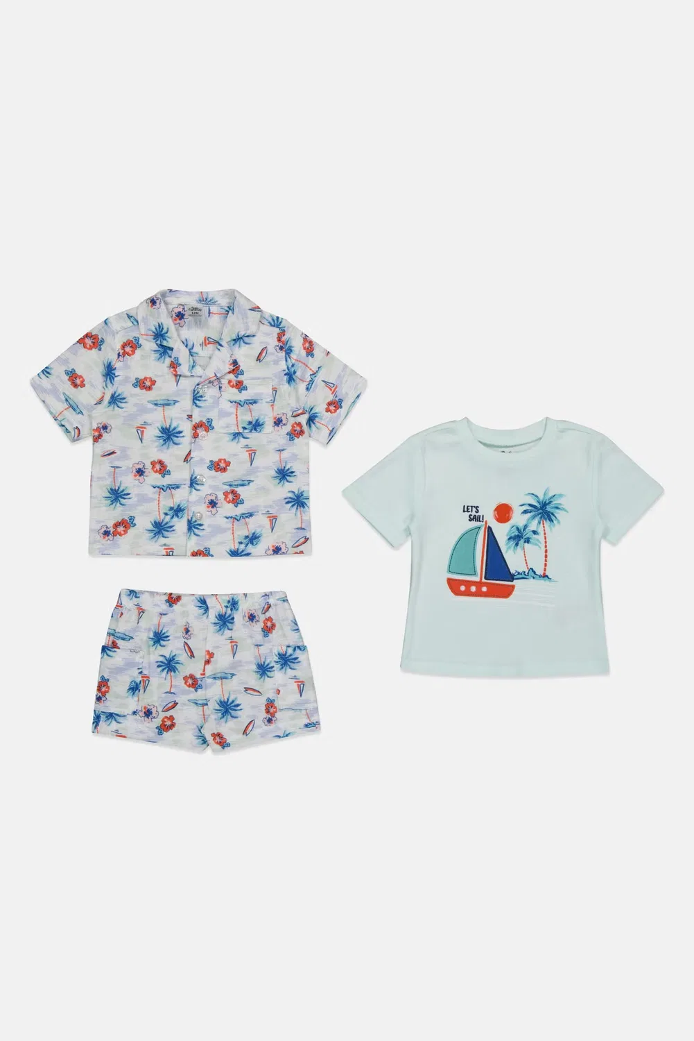 Комплект из 3 предметов с принтом для мальчиков Baby Essentials, графический — фото 2