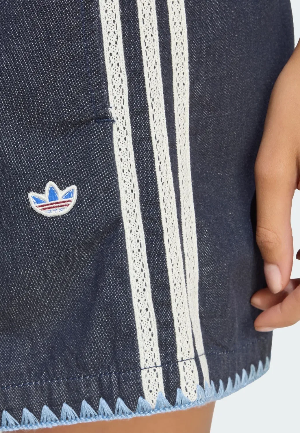 Шорты для курорта с джинсовыми шортами Adidas Originals, Indigo Denim — фото 3
