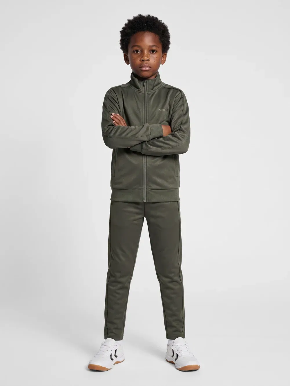 Спортивный костюм с логотипом Hmljr reg - спортивный костюм Hummel, Castor Gray