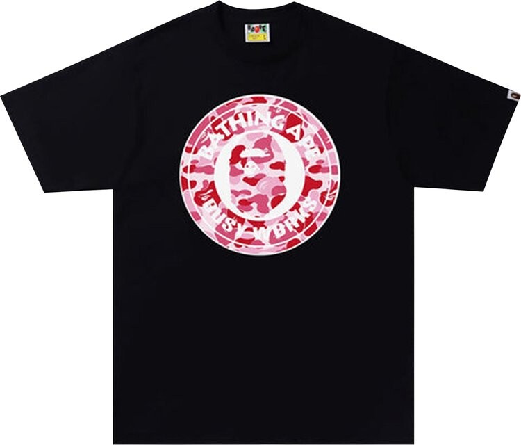 

Футболка BAPE ABC Camo Busy Works Tee 'Black/Pink', черный