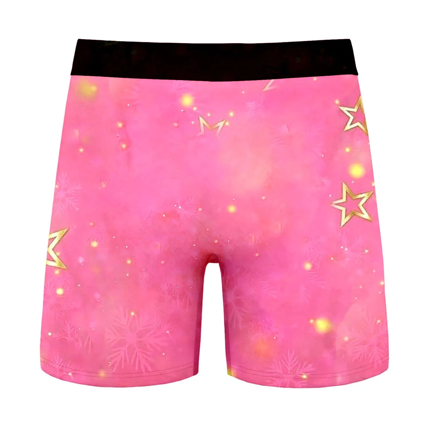Мужские боксеры с принтом Christmas Pattern, 08 Hot Pink — фото 4