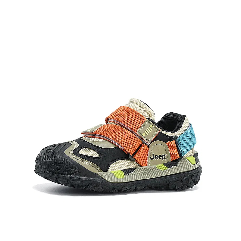 Детские кроссовки с низким верхом, с амортизацией Slip Resistant, Jeep, Black Orange — фото 4