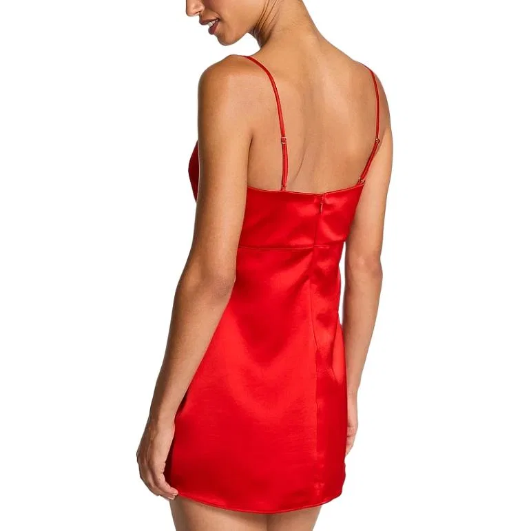 Женская ночная рубашка с кружевом Victoria's Secret, Pepper Red — фото 3