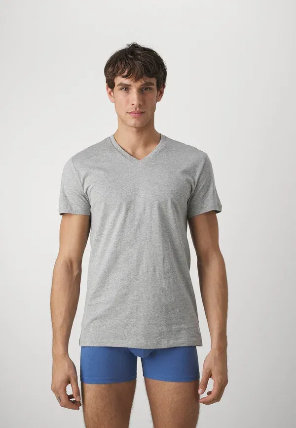 Комплект из 3 футболок с Polo Ralph Lauren, белый/черный/серый — фото 3