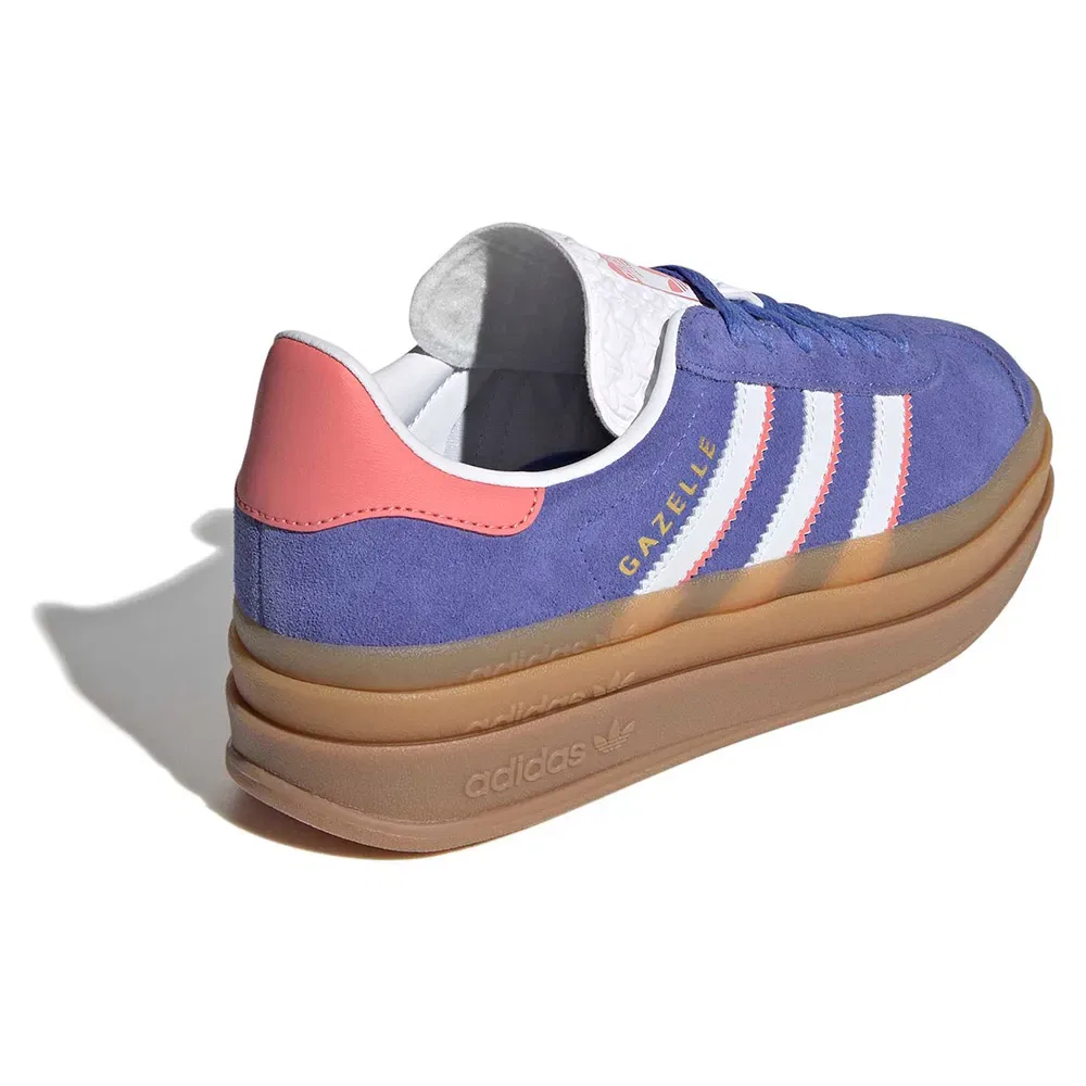Детские кроссовки на платформе Gazelle Bold Junior Adidas Originals, Blue — фото 4