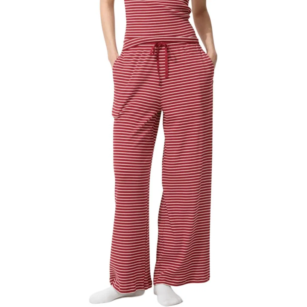 Брюки спортивные трикотажные, прямые, UNIQLO, Red