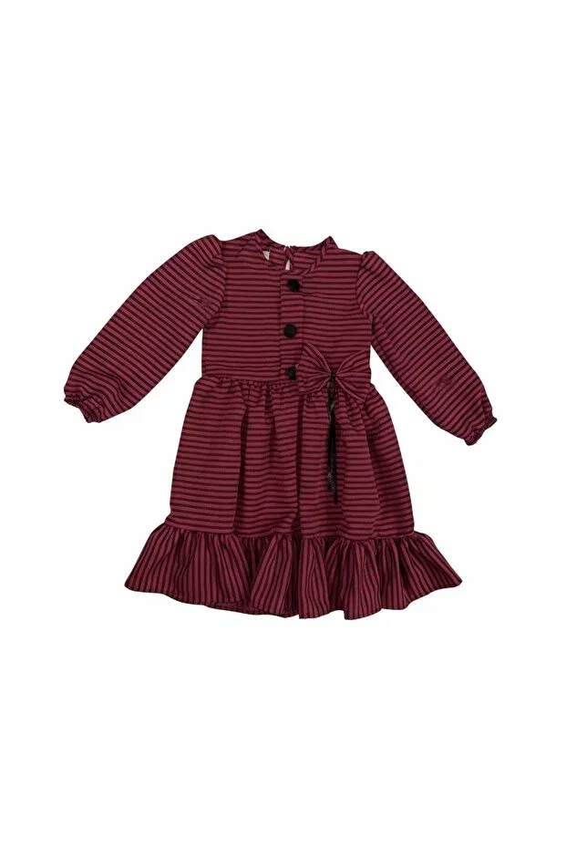 Детское платье для девочек с длинным рукавом Fesshera Kids, Pink — фото 4