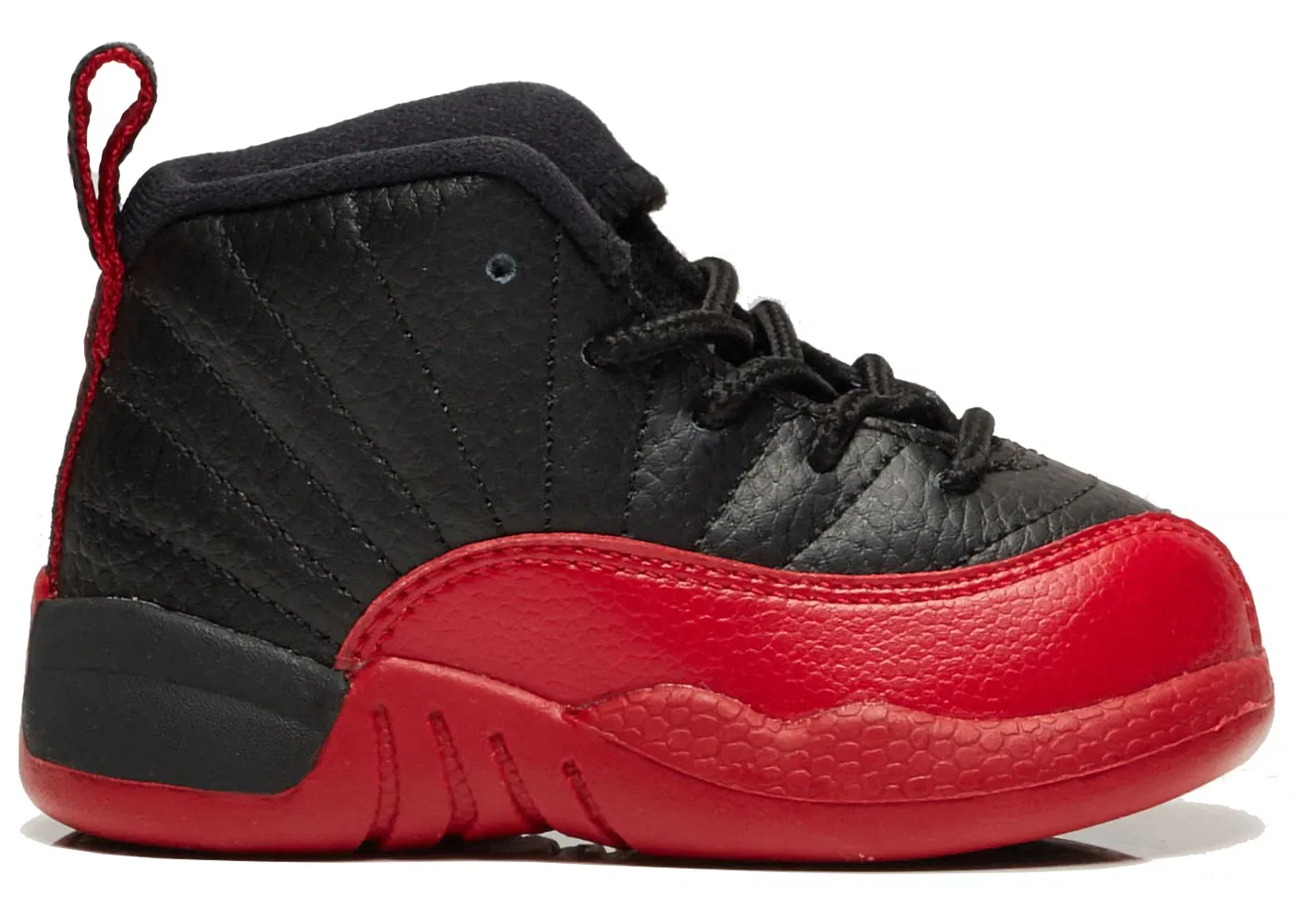 Детские кроссовки с высоким верхом Jordan 12 Retro Jordan, Black/Varsity Red