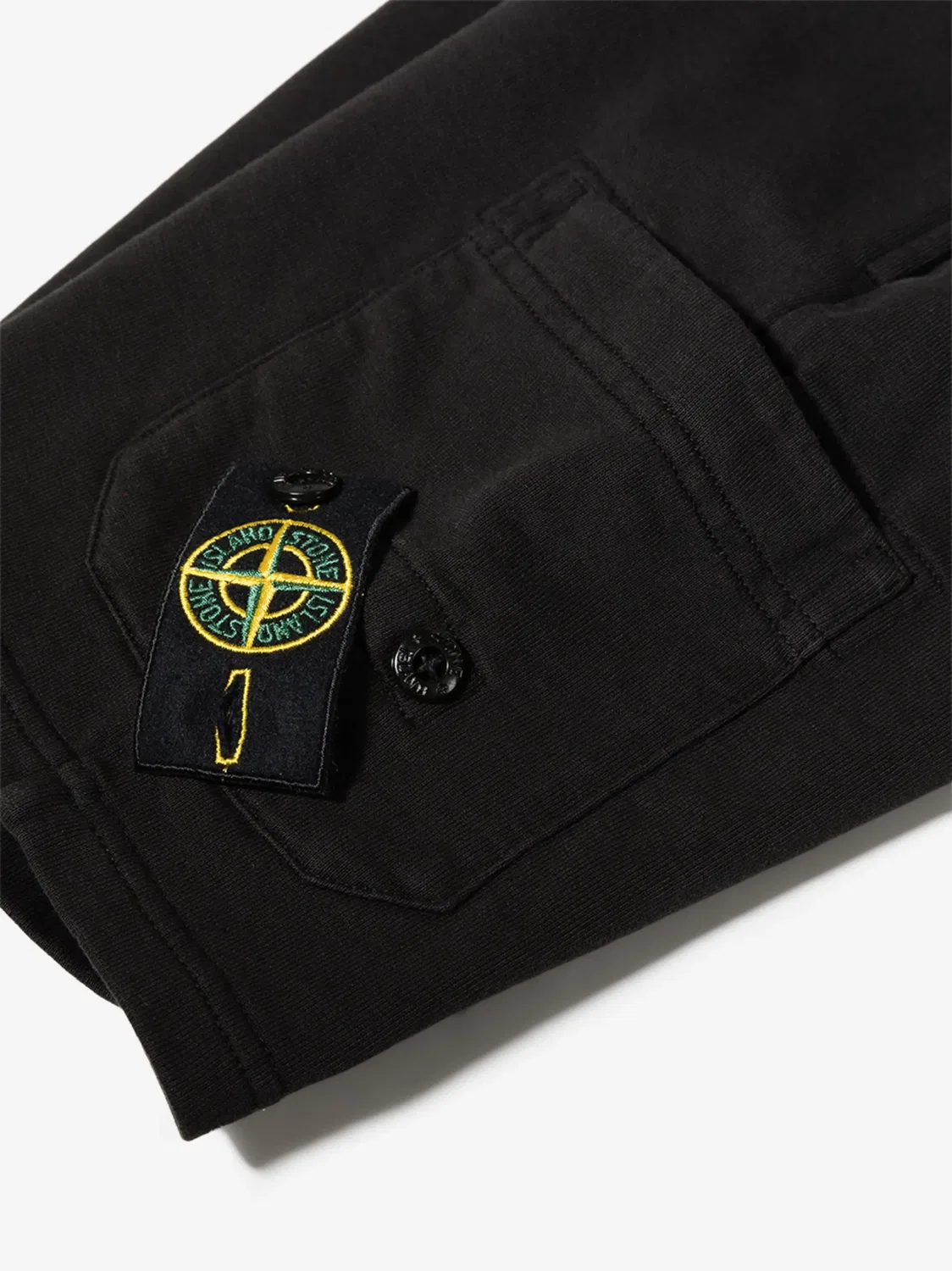 Шорты с логотипом компаса из хлопка Stone Island, черный — фото 4