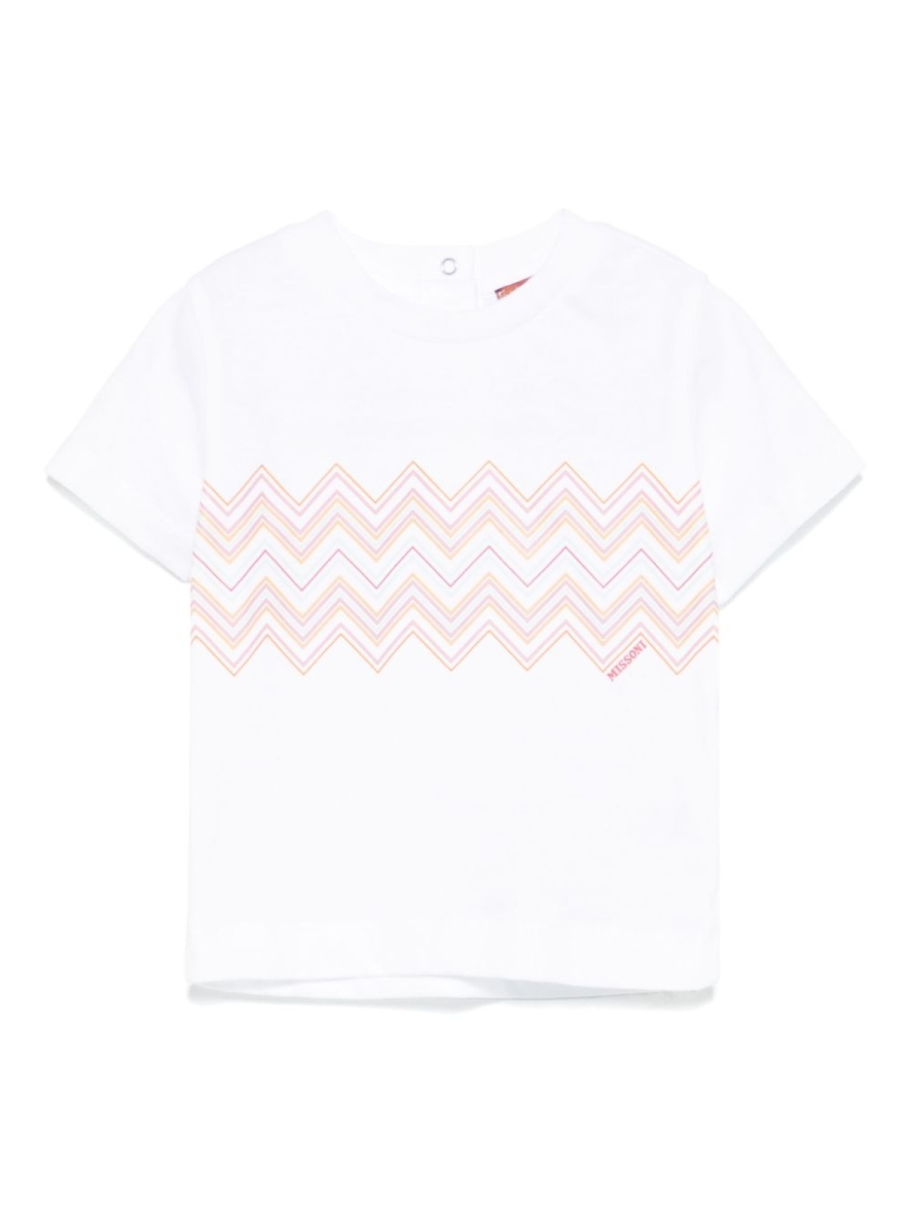 

Missoni Kids футболка с узором зигзаг, белый