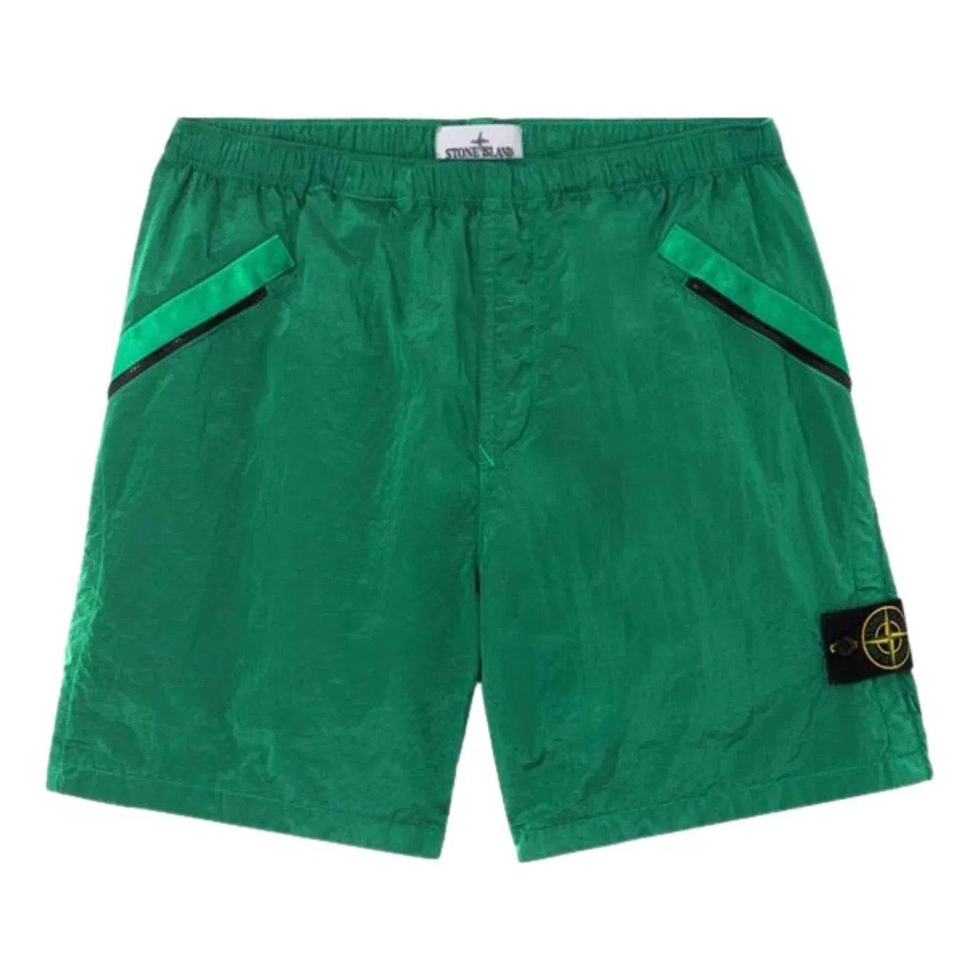 Нейлоновые металлические шорты ECONYL 'Малахит' STONE ISLAND L100008 , зеленый
