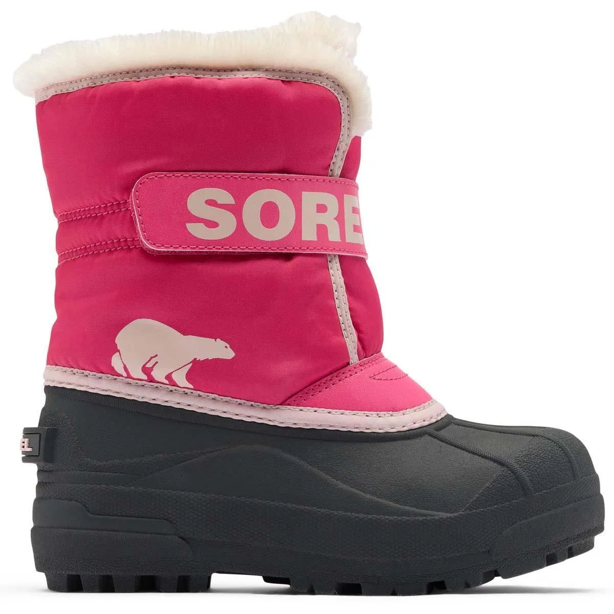 Детские зимние ботинки водонепроницаемые Sorel Snow Commander, Ultra Pink/Pink Salt — фото 2