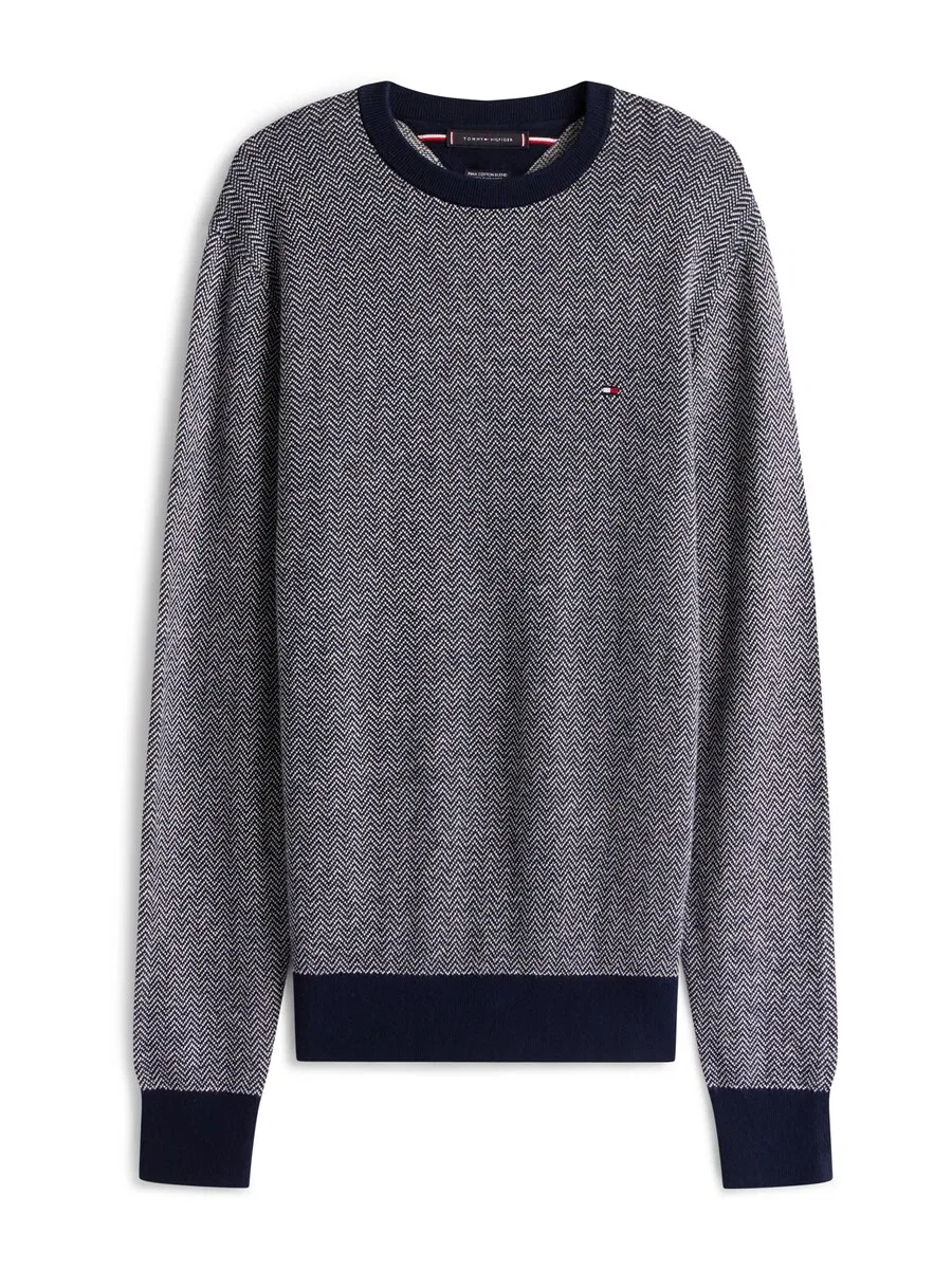 Свитер TOMMY HILFIGER темно-синего цвета — фото 2