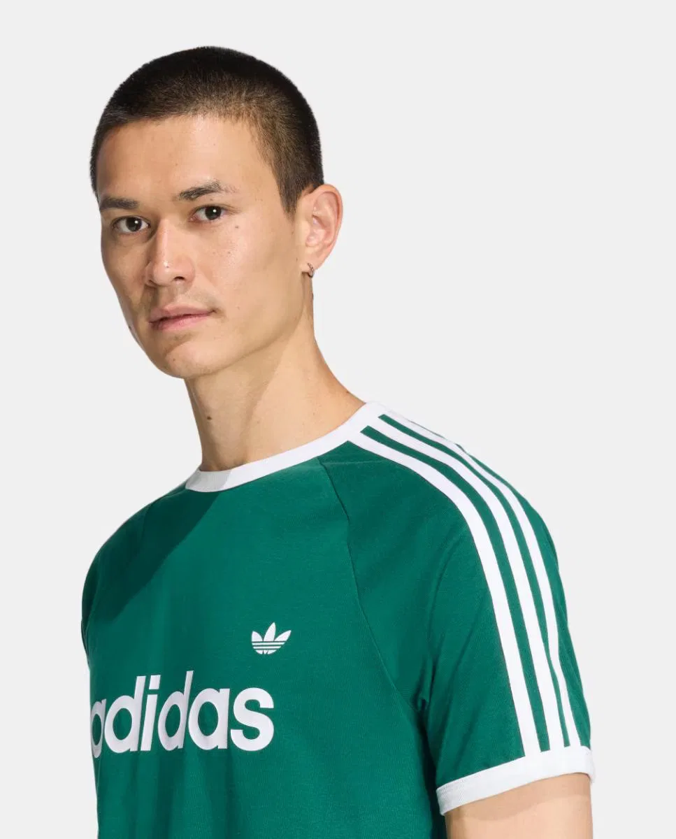 Мужская футболка, Adicolor Originals, adidas, зеленый белый — фото 3