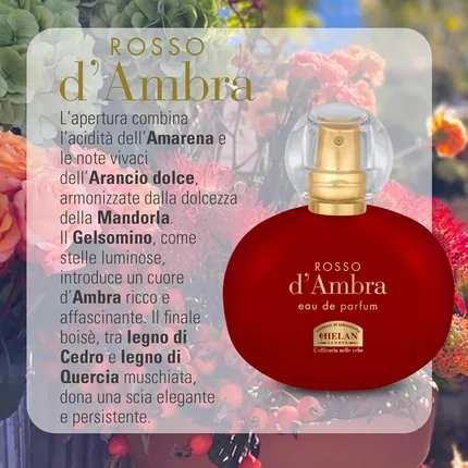 Парфюмерная вода обволакивающая Helan Rosso D'Ambra