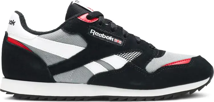 

Кроссовки classic leather ps hk 'black' Reebok, черный