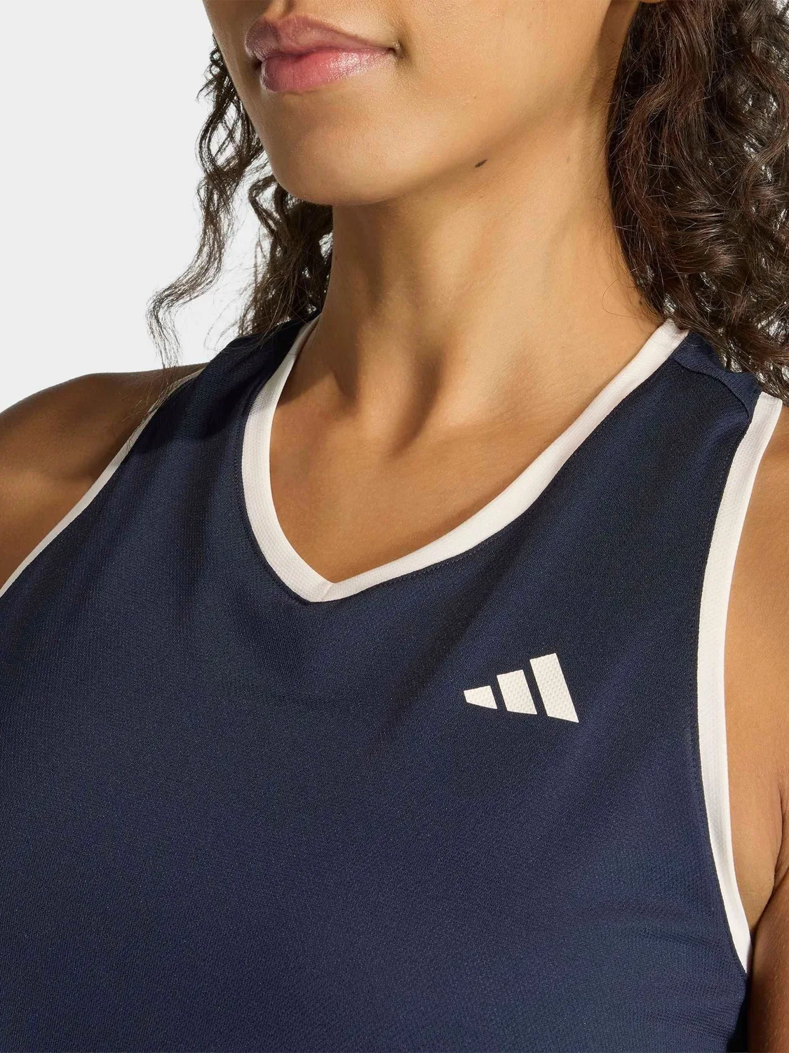 Топ теннисный adidas Blue Heritage, синий — фото 4