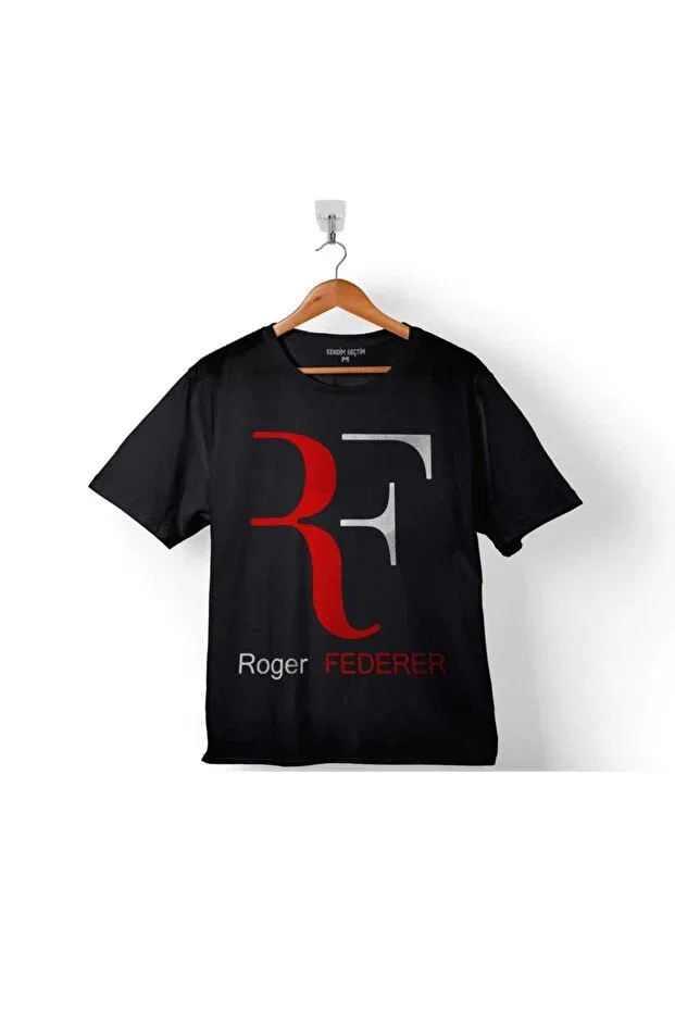 Детская футболка для девочек с принтом Tennis Roger Federer The Perfect Start Kids Kendim Seçtim, Black