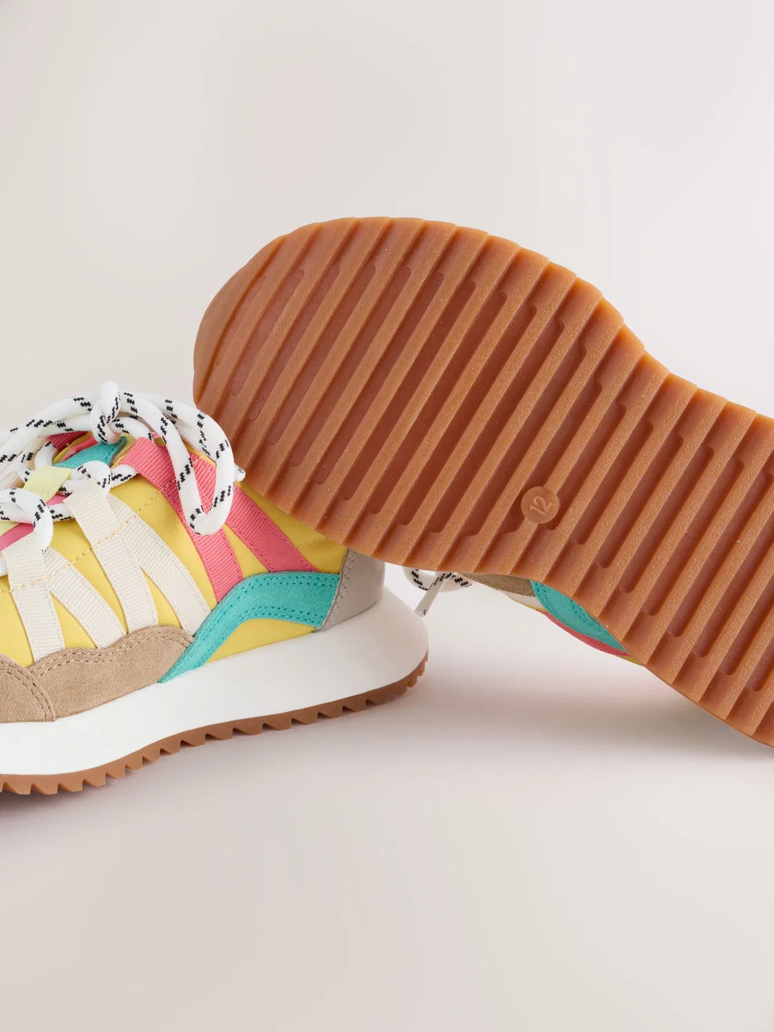 Кроссовки с эластичными шнурками, модель Bright Lace-Up Next, яркий — фото 3