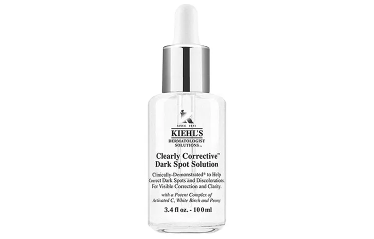 Женская сыворотка осветляющая для лица Kiehl's, 100 мл, Dark Spot Lightening Serums, Antioxidant Acne Mark Lightening Removing Dark Spots Whitening