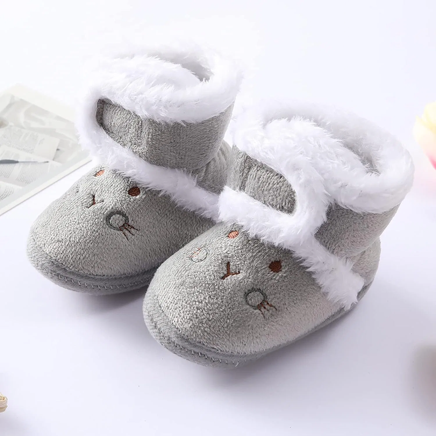 Детские зимние ботинки для мальчиков с утеплением, Grey — фото 2