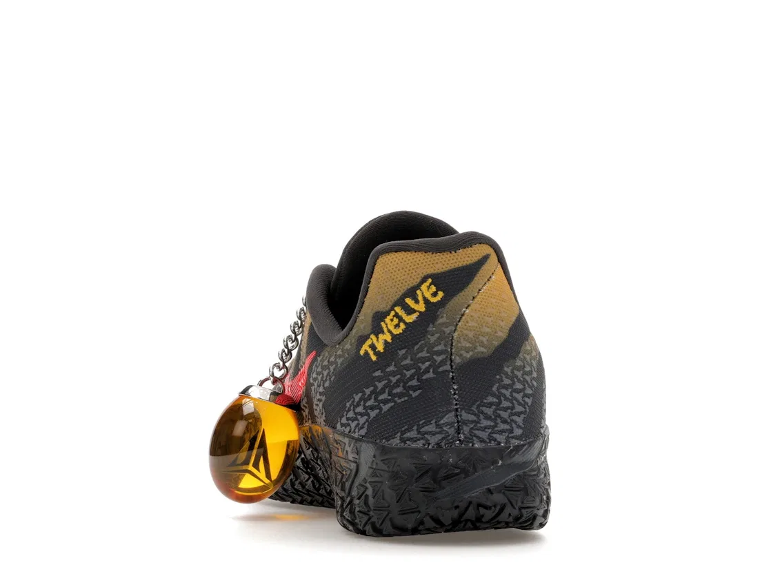 Детские кроссовки для баскетбола с принтом Nike Ja 3 Nike, Anthracite/Bright Crimson/Yellow Ochre — фото 4