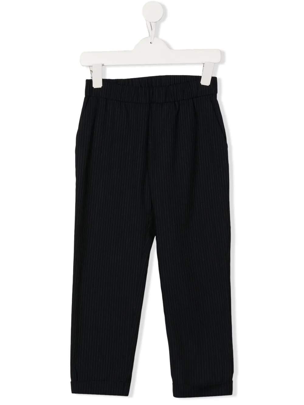

Брюки в тонкую полоску Emporio Armani Kids, синий