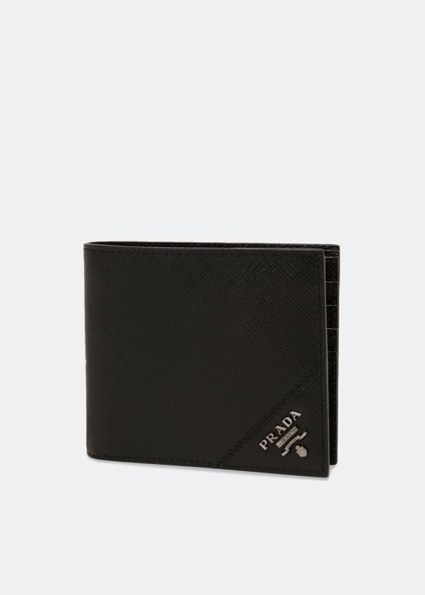 

Кошелек PRADA Saffiano leather wallet, черный
