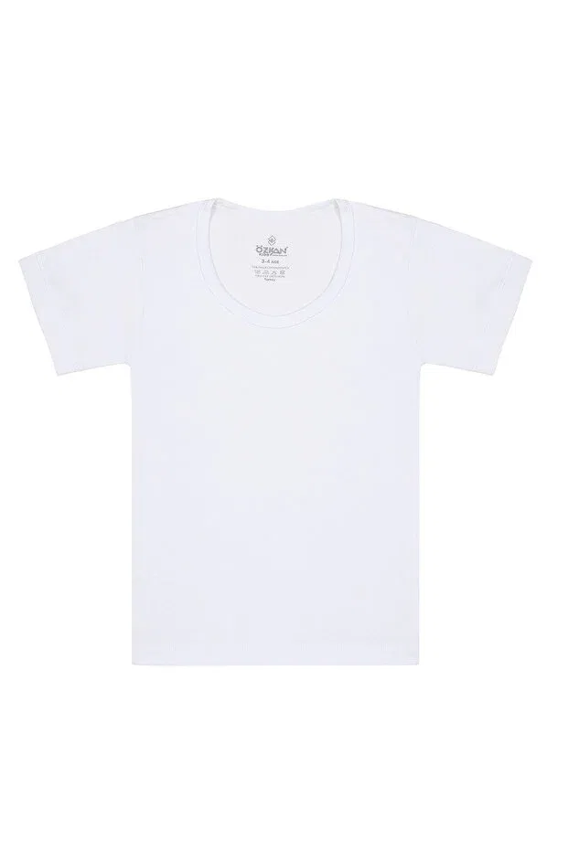Детское для мальчиков хлопковое комплект маек Özkan Underwear, White — фото 3