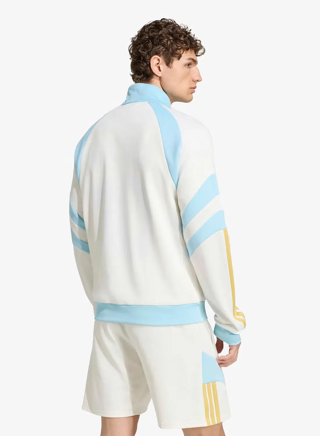 Олимпийка с мягкой интерлок-тканью Messi House of Tiro Adidas, белый — фото 2