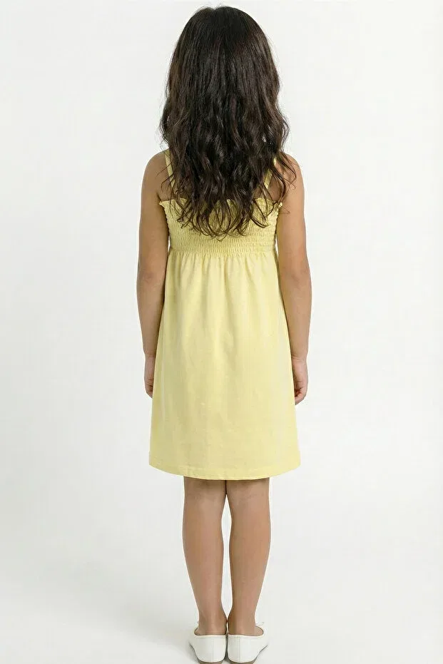 Детское платье для девочек хлопковое Par Lingerie Pl, Yellow — фото 4