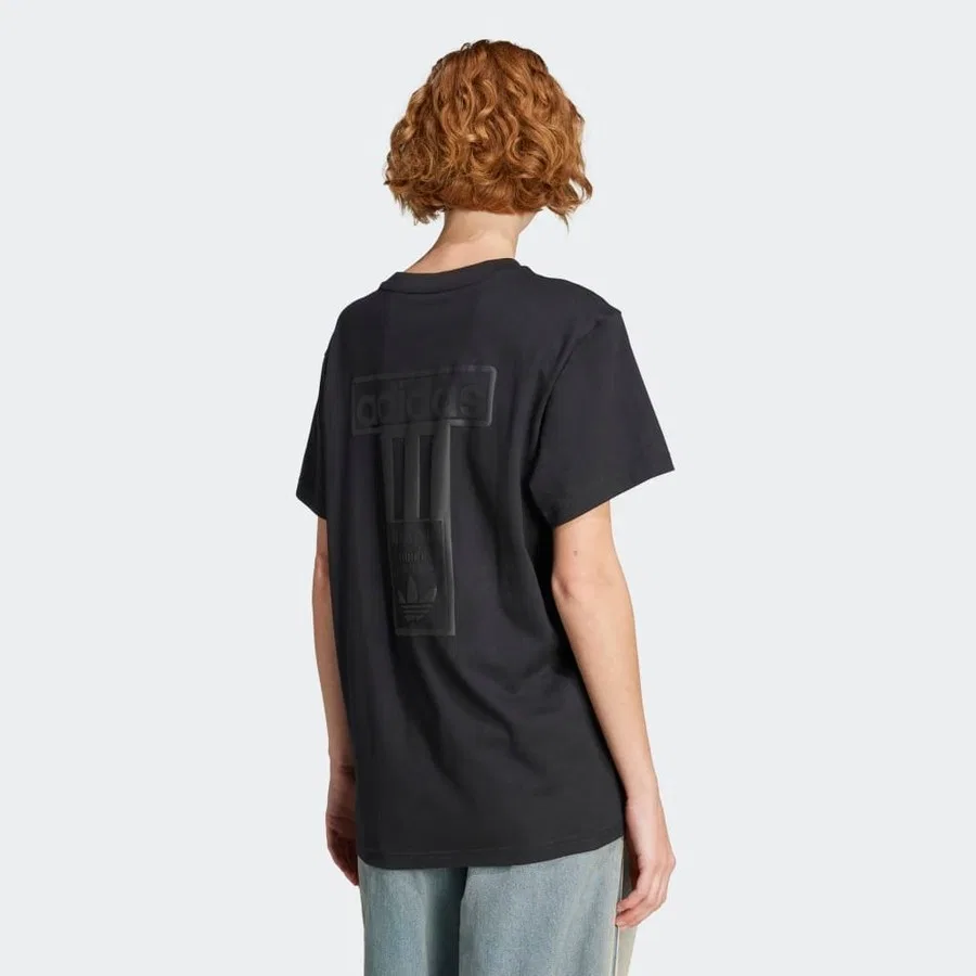 Женская футболка с принтом Adıbreak Tee adidas, Черный — фото 2
