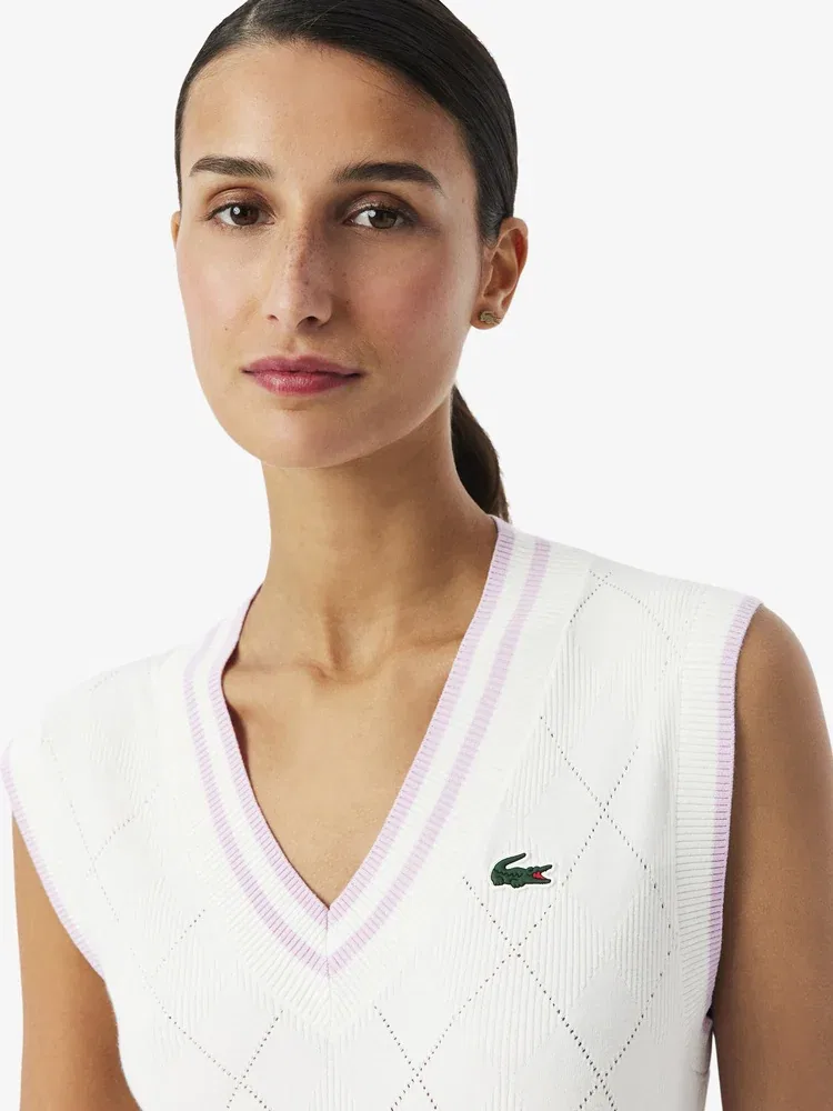 Жилет LACOSTE Agyle, Белый — фото 2