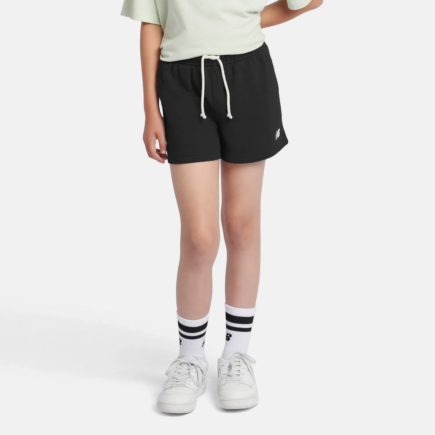 Детские шорты свободного кроя с логотипом FT Small Logo New Balance, Black