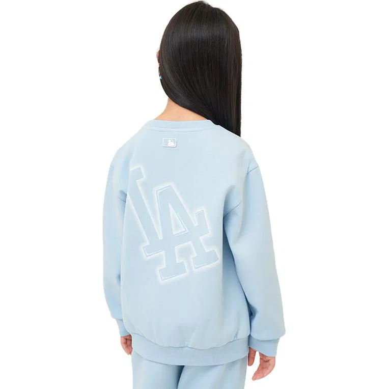 Детский свитшот с круглым вырезом MLB, Light Sky Blue — фото 4