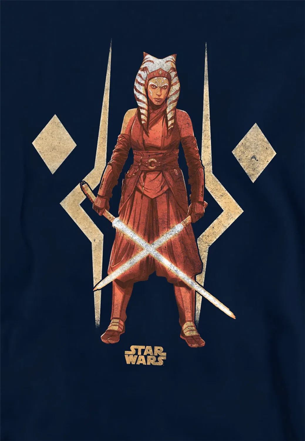 Детский худи Star Wars Ahsoka the Warrior Disney, Navy — фото 2