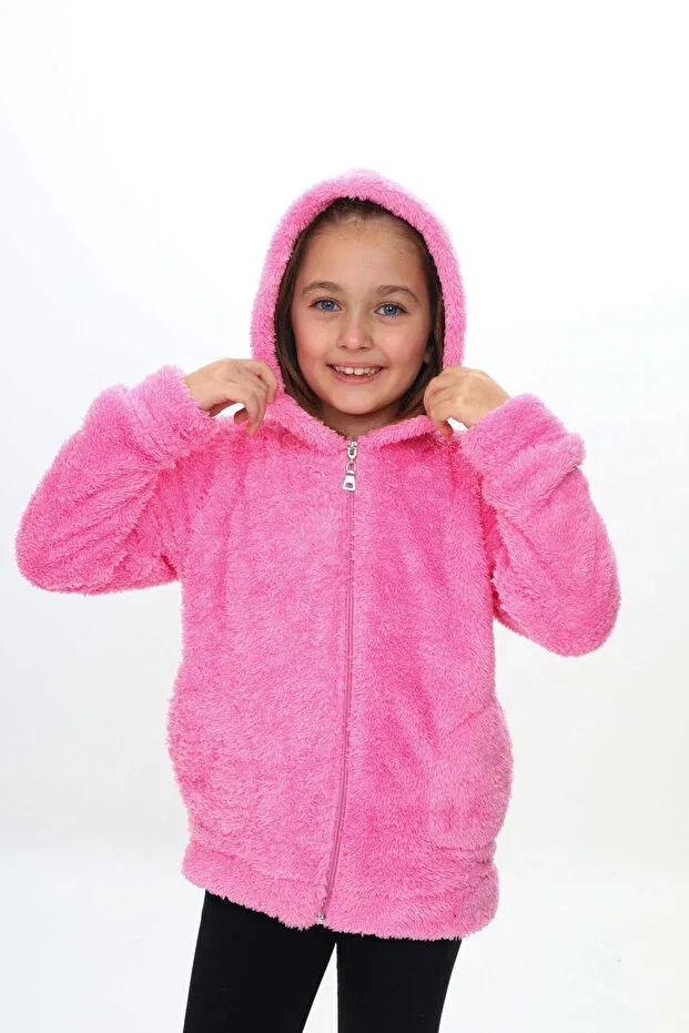 Детское пальто для девочек с капюшоном My Kids Wear, Pink