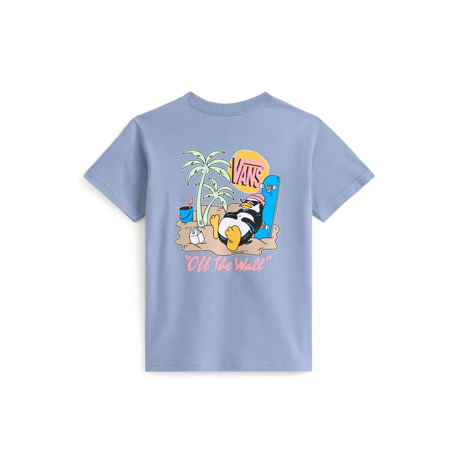 Детская футболка с принтом Yolo Penguin Vans, Azul Grisáceo — фото 2