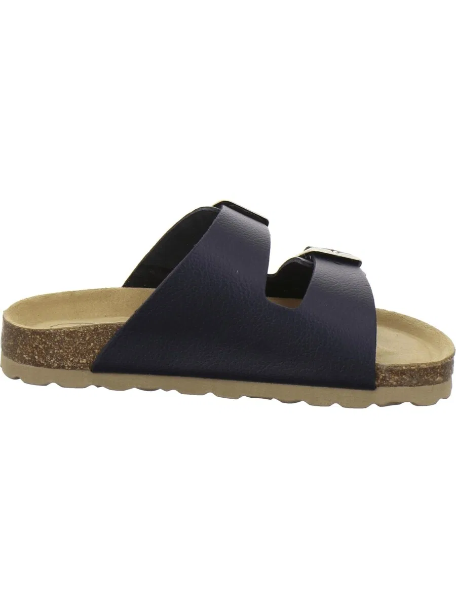 Сандалии AFS-Schuhe sportliche Kinder-Pantoletten Zweischnaller темно-синего цвета — фото 4