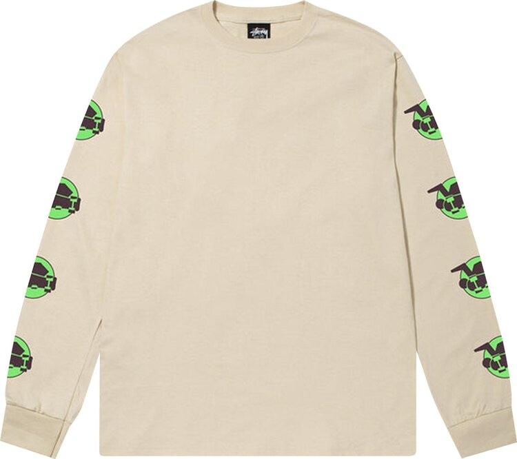 

Лонгслив Stussy Skateman Long-Sleeve Tee 'Putty', кремовый