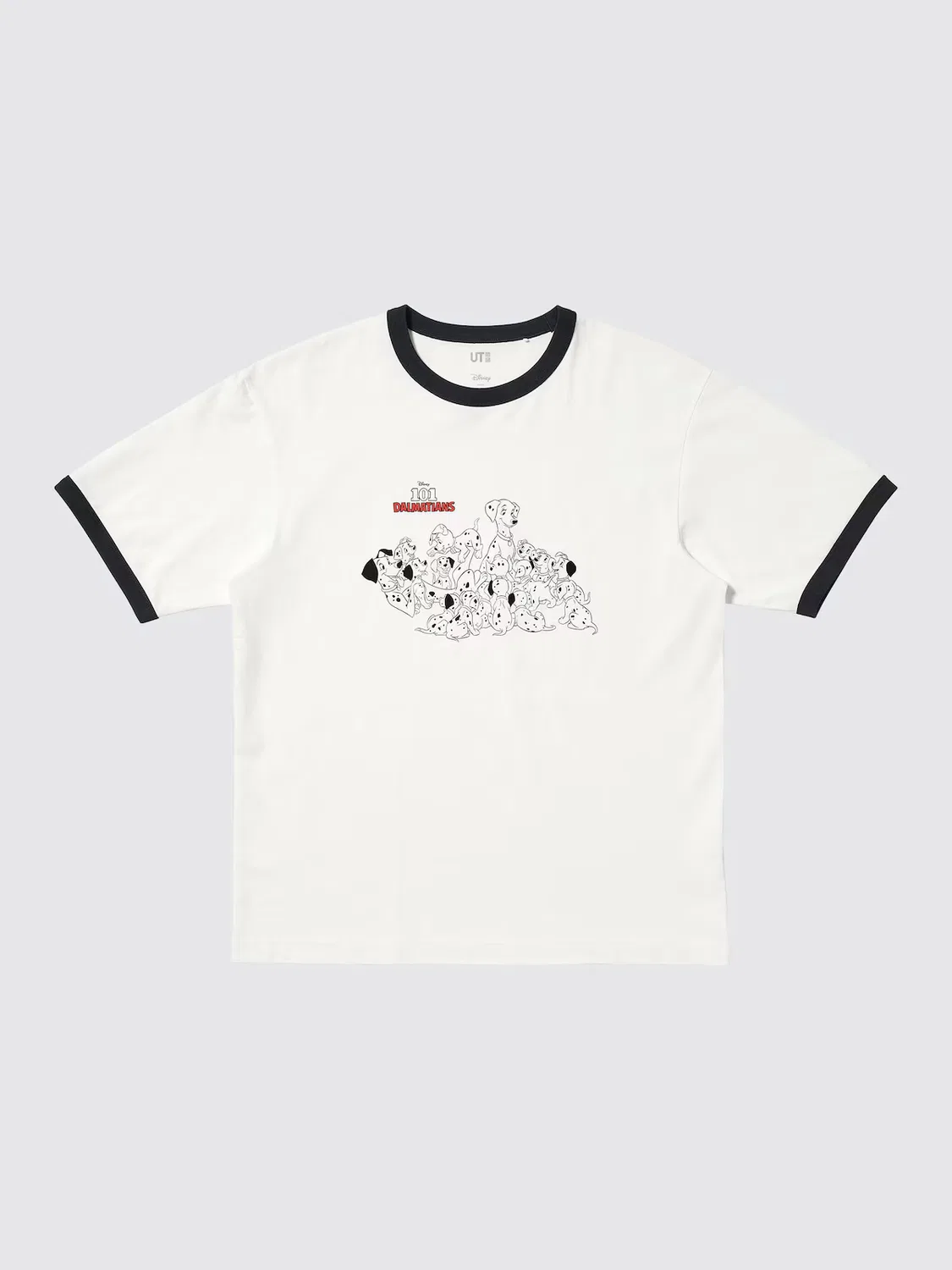 Футболка Uniqlo, с графическим принтом далматинца, белый — фото 4