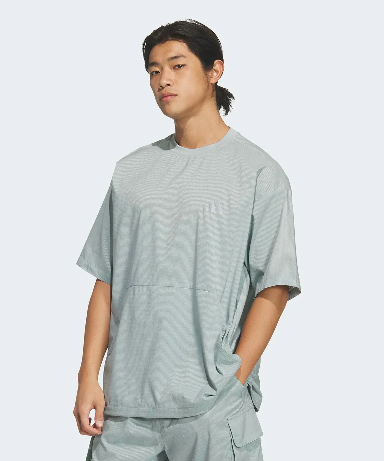 Мужская футболка с коротким рукавом из дышащей ткани City Tech Лoose Fit Dot Air Breather Woven Adidas, Green
