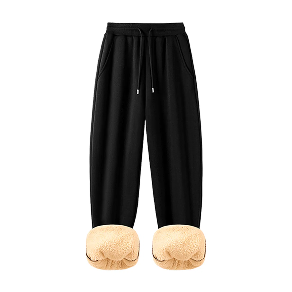 Детские утепленные брюки на флисе MINISO, Black